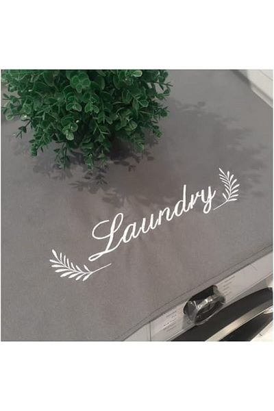 STOREMAX Sellbuystore Embroidered Liquid Proof Premium Washing Machine Cover (Black Embroidery) 1053