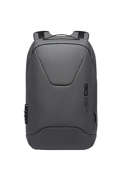 BANGE Smart backpack for 15.6 inch laptop, made of water-resistant polyester, BANGE BG22188GY gray