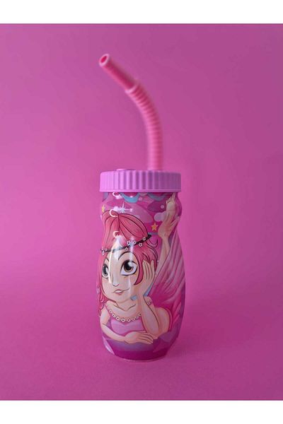 Qlüx Qlux Children's Water Bottle Children's Figure Water Bottle Joi with Straw L681
