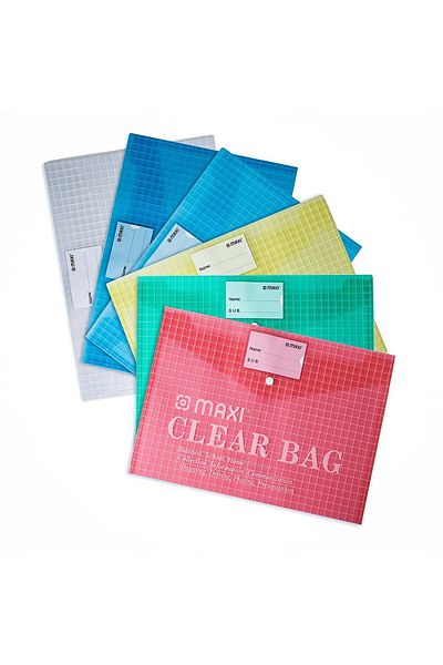 MAXİ Maxi Clear Bag 1x6 CBAST6 – Durable Transparent Organizer | 12” x 6” x 3” by CBAST