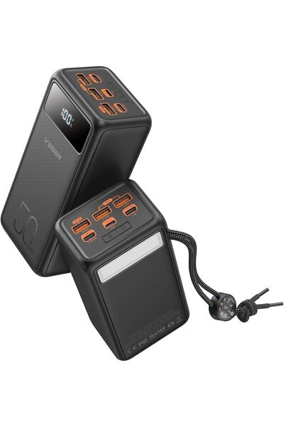 Veger Power Bank 50000mAh 20W PD/QC3.0 Portable Charger with LED Display, Flashlight & Compass