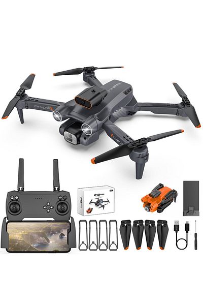 Mimelon Toy Drone For Kids | P-12 Pro fpv Drones for Kids & Adults Beginner drones ,Altitude Hold,360 Flips