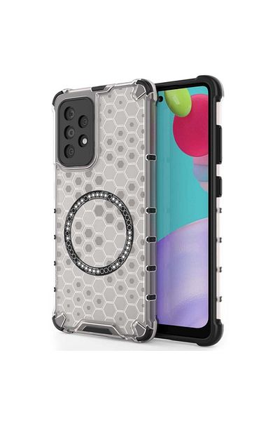 SKYDDAR INNOVATION Case for Samsung Galaxy A52 4G 5G/ A52s 5G , HoneyComb Shield MagSafe, White, sticker set