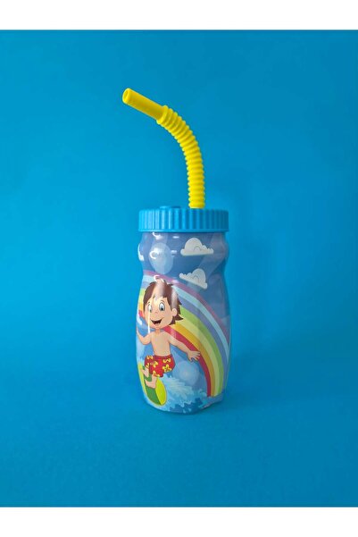 Qlüx Qlux Children's Water Bottle Children's Figure Water Bottle Joi with Straw L681