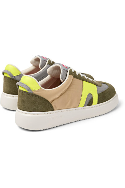 CAMPER Women's Multicolor Green Nubuck Sports Shoes with Hook And Loop Sorona RunnerK21 OrganixTM Sole
