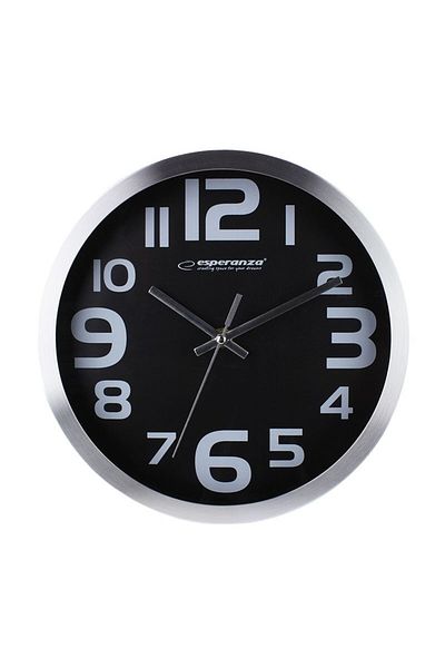 ESPERANZA Esperanza Zurich wall clock, black