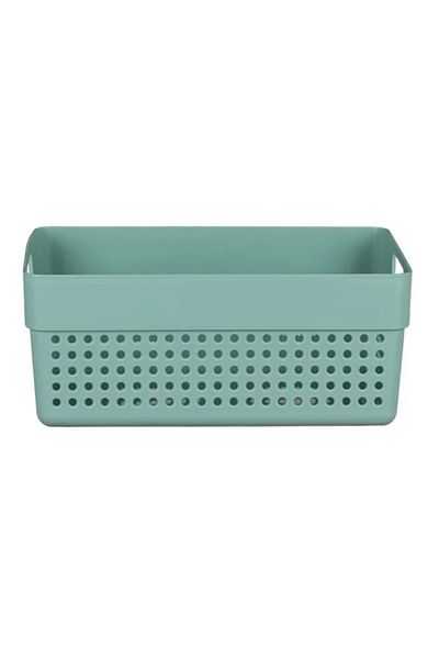 OEM Set of 4 storage boxes, with handles, without lid, mint green, 3.5l, 23 x 15 x 10 cm