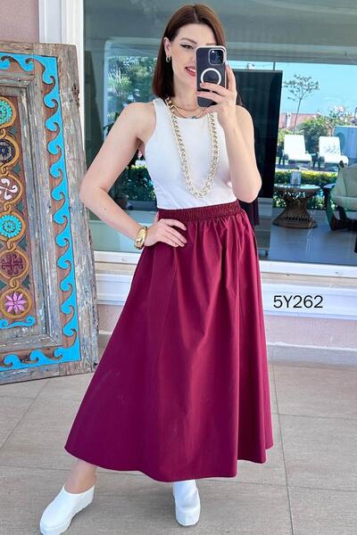 İnce Topuk Parachute Skirt with Pockets 5Y262