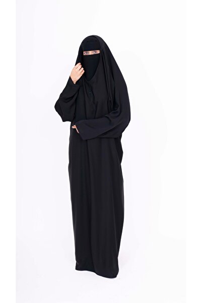 outline عباية رأس سوداء مغلقة