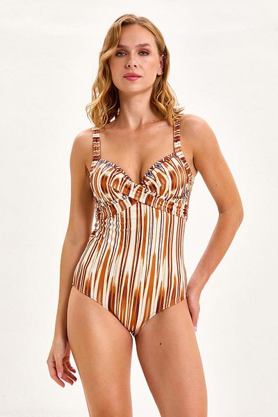 Argento Draped Covered Swimsuit