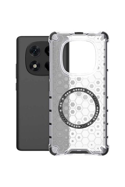 SKYDDAR INNOVATION Case for Xiaomi Redmi Note 14 Pro 5G / Poco X7, HoneyComb Shield MagSafe, White, sticker set