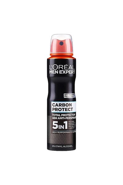 L'Oreal Paris Antiperspirant deodorant 48h L'Oreal Men Expert Carbon Protect 5 in 1, 150 ml