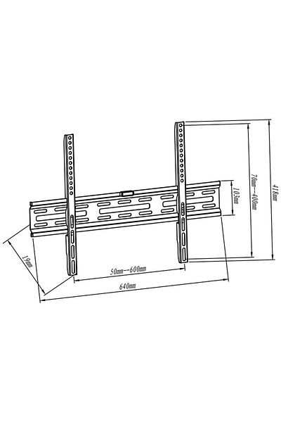 Blow HQ 32-65 LCD TV Stand, Blow, Steel, VESA Compatibility 600x400, Black