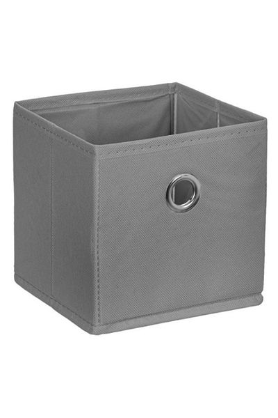 OEM Set of 4 storage boxes, gray, for storing small items, square, 15 x 15 x 15 cm