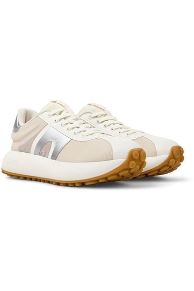 CAMPER Women’s Grey-Orange Lightweight Running Sneaker With Stitch-Free Comfort PelotasAthens