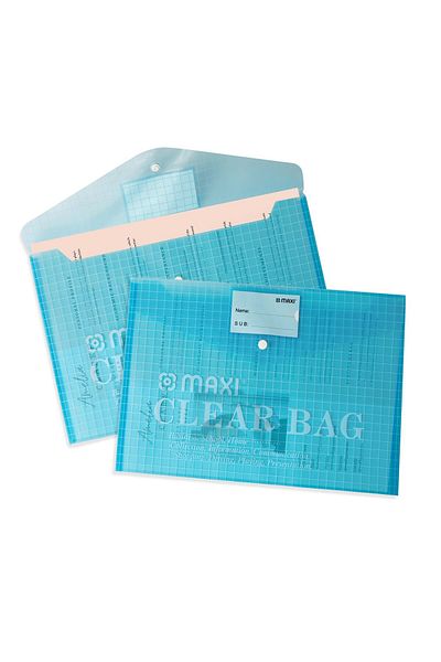 MAXİ Maxi Clear Bag 1x6 CBAST6 – Durable Transparent Organizer | 12” x 6” x 3” by CBAST