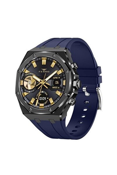 FERRO Lacivert Silikon Kordon Erkek Akıllı Saat FSW1121D-ZD