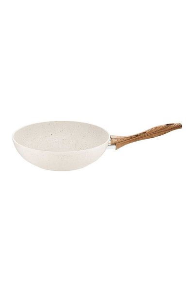 Homelux Wok Pan Aluminum, Stone Effect Coating, 26 cm