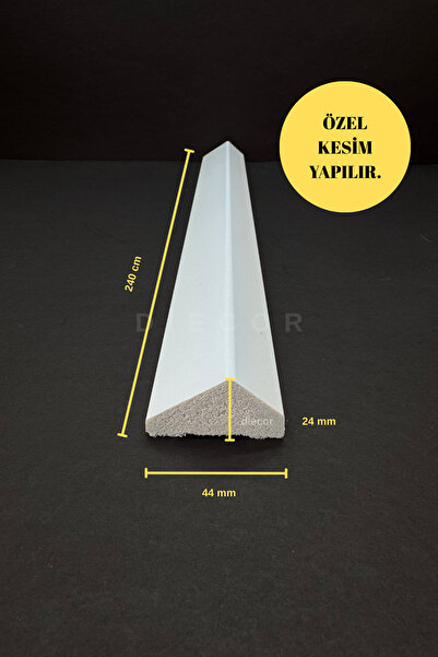 DİECOR Dekoratif Boyanabilir Polistren 1 adet 4,5 cm Duvar Çıtası