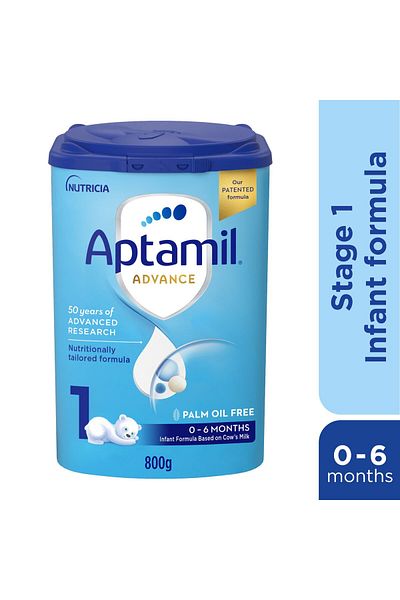 Aptamil Advance Stage 1 Infant Formula From 0-6 Months 800 g