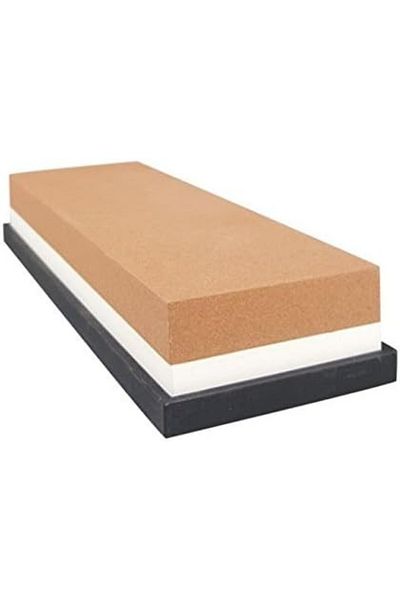 Skycabin sharpening stone, corundum/silicone, multicolor, 18 x 3.2 x 6 cm