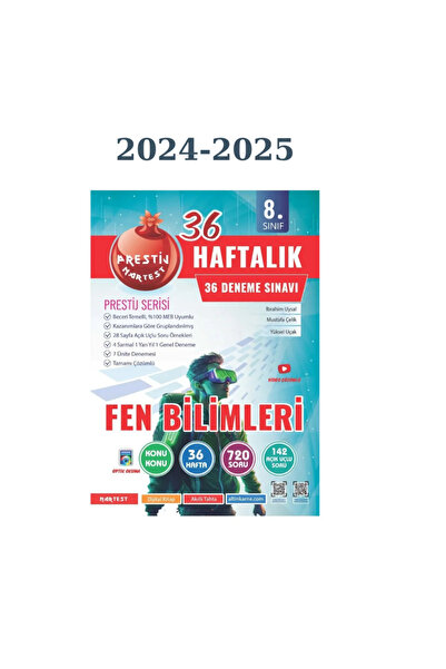 Nartest Yayınları 8. Sınıf Haftalık Fen Bilimleri Denemeleri (Prestij Serisi)...
