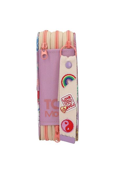Top Model TopModel pencil case equipped with 3 zippers and Girl Power keychain
