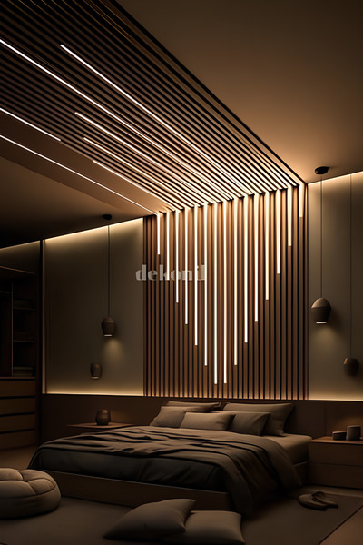 Dekonil MDF Lambri Alüminyum Kasa Gün Işığı Led Işık 60 cm 1 Adet