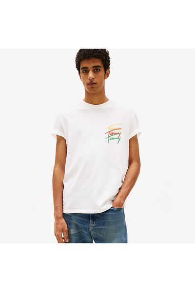 Tommy Hilfiger Męska koszulka TJM REG TWISTED SIGNTR TEE EXT