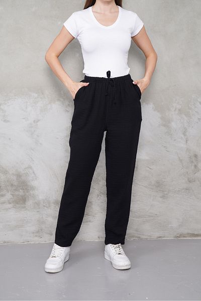 macharel jeans Muslin Straight Leg Pocket Trousers