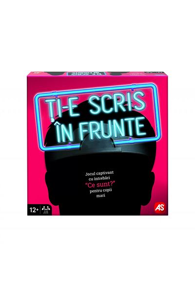 As GAME IT'S WRITTEN ON YOUR FOREHEAD FOR OLDER CHILDREN IN ROMANIAN