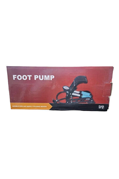 rexa مضخة قدم يدوية - منفاخ هواء محمول للإطارات والمراتب والألعاب