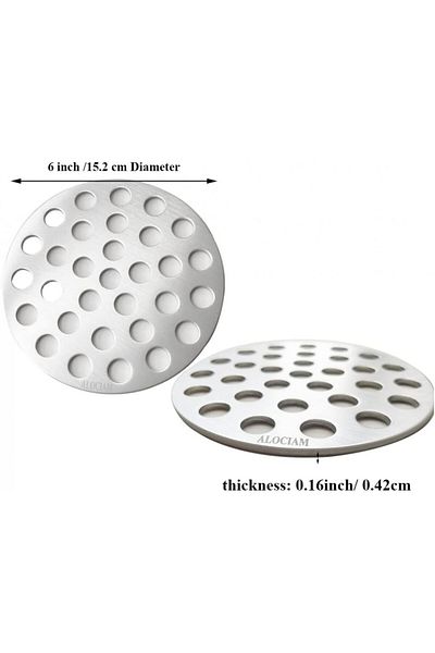 Alociam pool filter screen, aluminum, silver, 15.2 x 0.42 cm