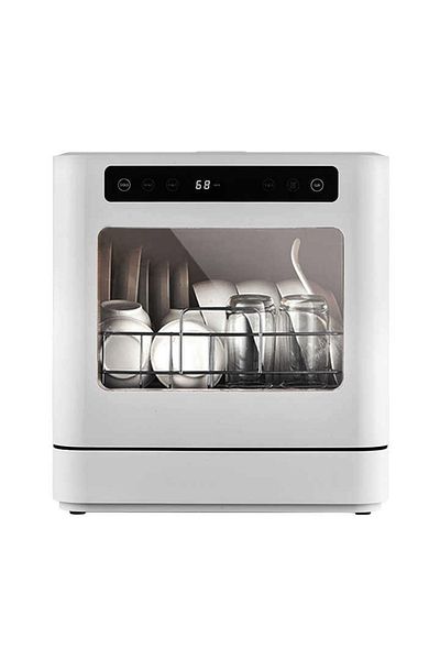 ET-LIFE Countertop Dishwasher, Automatic Dishwasher, 4 Programs, High Temp Disinfection for 8 People