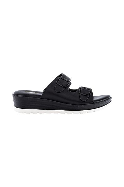 BATA Solid Wedge Sandals