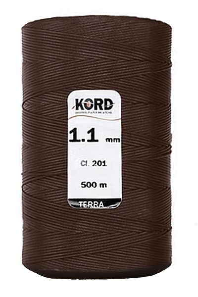 hapshoe Cord Brown 1.1 mm 500 m Waxed Hand Twine and Sewing Thread