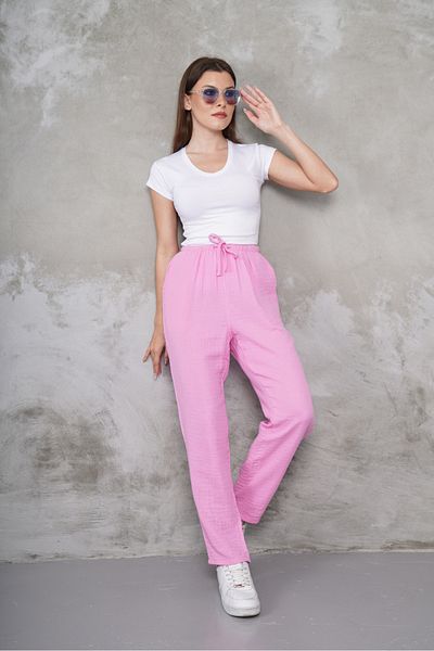 macharel jeans Muslin Straight Leg Pocket Trousers