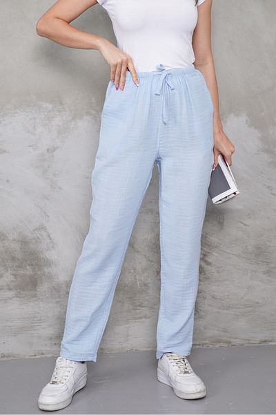macharel jeans Muslin Straight Leg Pocket Trousers