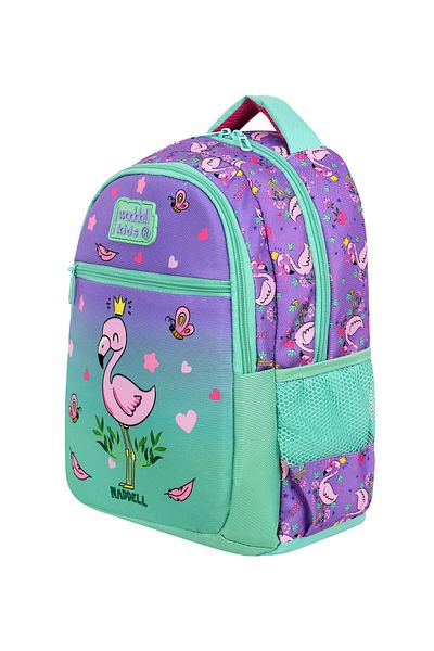 Waddell Rucsac pentru școală primară cu model Flamingo licențiat, cutie termică pentru prânz și suport pentru stilou
