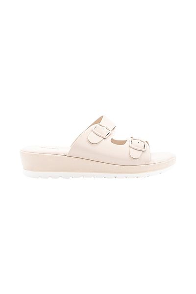 BATA Solid Wedge Sandals