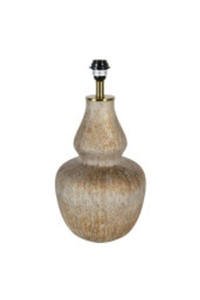 Clayre & Eef Βάση φωτιστικού από γυαλί σε αντικέ γκρι χρώμα 25x41 εκ.