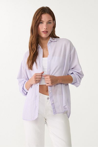 Stradivarius Linen blend shirt