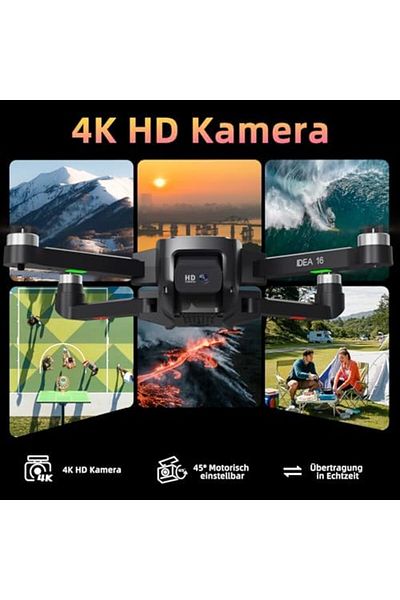 Cesiro Drone with 4K camera, 5G WiFi transmission, maximum flight speed of 40 km/h Wind resistance Level 4 D
