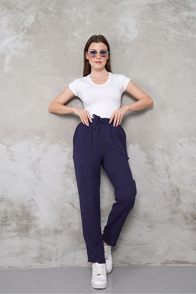 macharel jeans Muslin Straight Leg Pocket Trousers