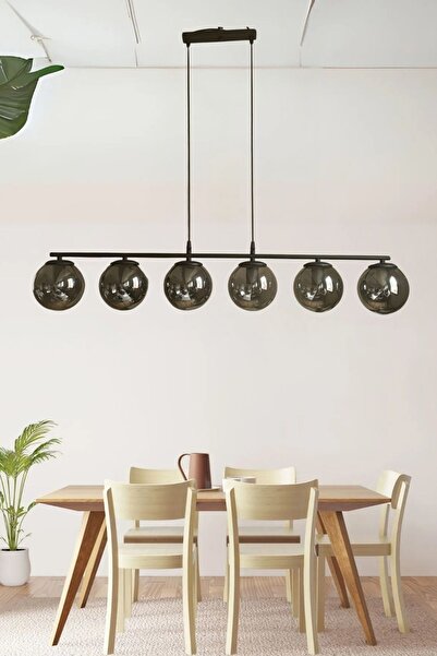 Ömür Avize roma 6lı camlı avize