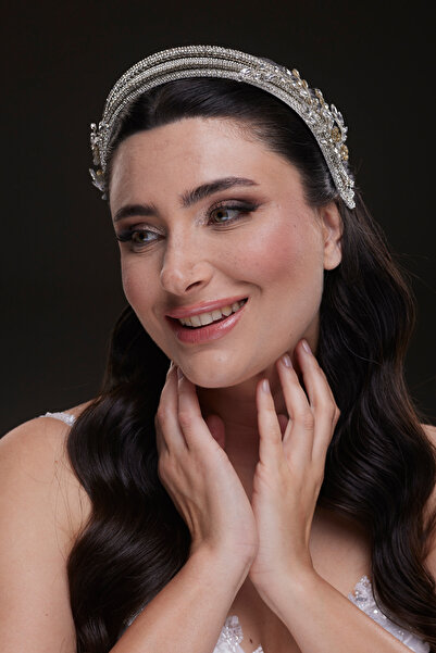 Hayalperest boncuk Glamour Side Detail Crystal Bridal Hairband