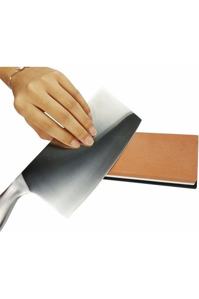 Skycabin sharpening stone, corundum/silicone, multicolor, 18 x 3.2 x 6 cm