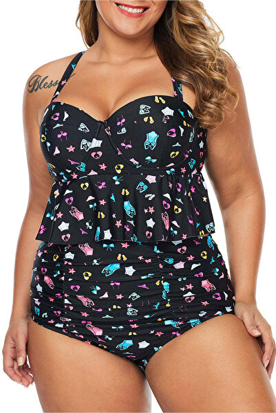 WildFashion Costum de baie in 2 piese cu print fashion SW2310-151 XL