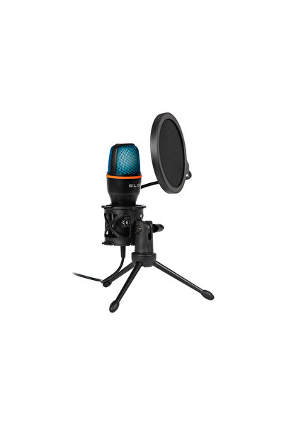 Blow Microfon de studio cu trepied, Blow, >60dB, 110 g, 20HZ - 20kHz, Negru