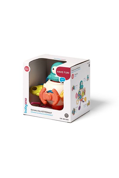 Babyono Sensory toy, motor skills development for babies, Astronaut, Babyono 1583